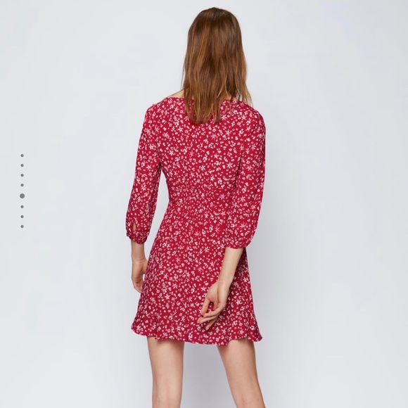 Zara Ruffled Floral Print Dress - Picture 4 of 5